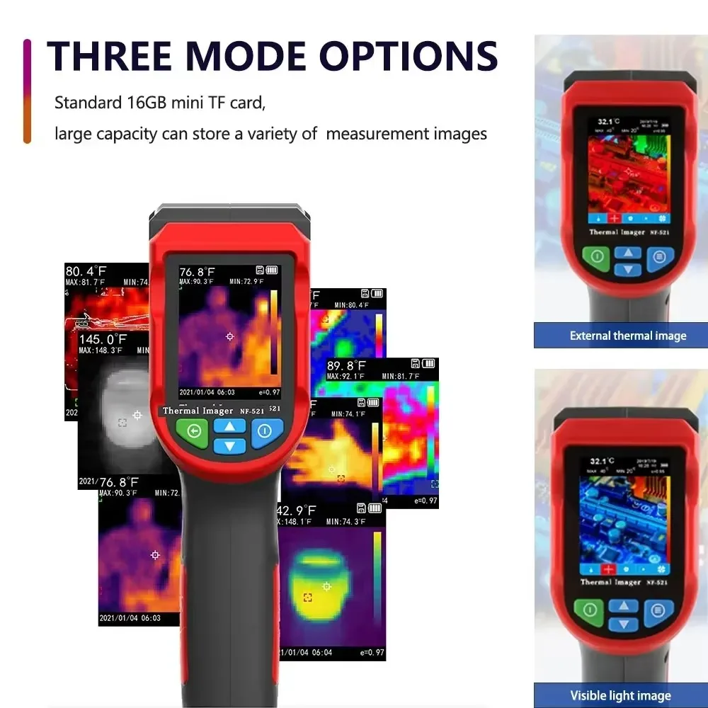 เซ็นเซอร์ถ่ายภาพความร้อนอินฟรา - Nf 521 Thermal Imaging Camera บทวิจารณ์และราคา
