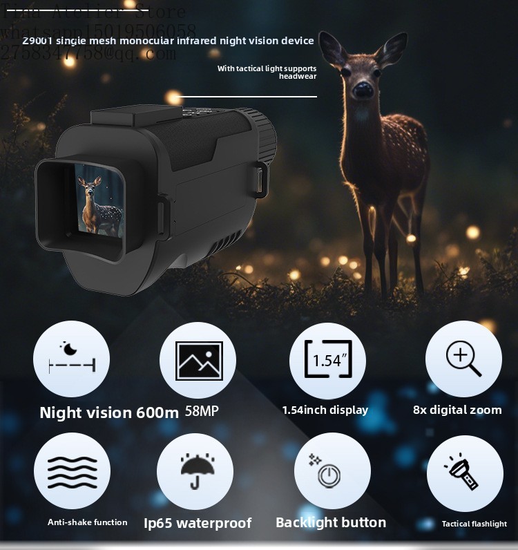 Z9001 กล้องส่องกลางคืนแบบโมโนค - Thermal Scope Night Vision Monocular บทวิจารณ์และราคา